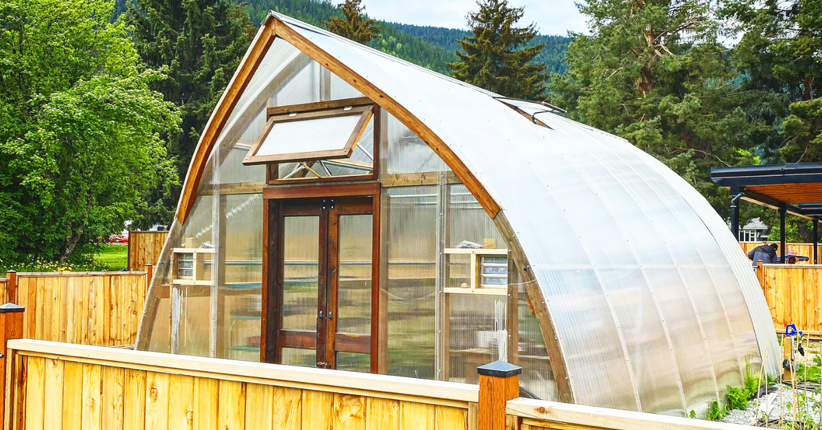 Selkirk College Greenhouse Built by Argenta Greenhouse Company Accessible Greenhouse at Selkirk College
